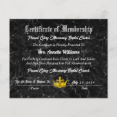 Cadeau Glory Baptist Church Certificaat (Voorkant)