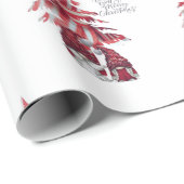 Cadeau Gnome Père Noël et Mme Claus Papier d'enrobage (Coin rond)