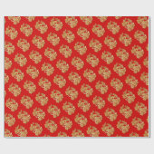 Cadeau Gold Chine Papier découpé Année de lapin Choisir C (Plat)