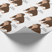 Cadeau Gorilla Design Papier d'enveloppement d'anniversai (Coin)