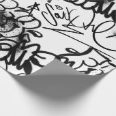 Cadeau Graffiti d'art urbain papier Motif d'enveloppement (Coin)