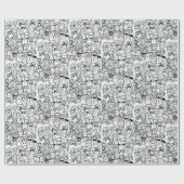 Cadeau GRAFITTI HAPPY MONSTER Wrapping Papier (Plat)