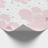 Cadeau Grand Boho rose tendance papier d'enveloppement fl (Coin)