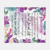 Cadeau grand-mère, couverture grand-mère personnal (Devant (Horizontal))