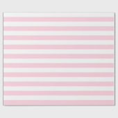 Cadeau Grand papier d'emballage de rayures rose-clair et (Plat)