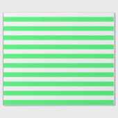 Cadeau Grand papier d'emballage de rayures vert clair et (Plat)