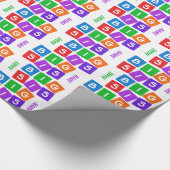 Cadeau Grand papier d'emballage fait sur commande de SIS (Coin)