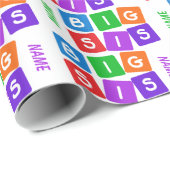 Cadeau Grand papier d'emballage fait sur commande de SIS (Coin rond)