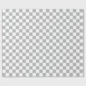 Cadeau Grand papier d'emballage gris et de blanc de (Plat)