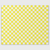 Cadeau Grand papier d'emballage jaune et de blanc de (Plat)