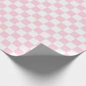 Cadeau Grand papier d'emballage rose-clair et de blanc de (Coin)