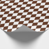 Cadeau Grand papier d'enveloppement Brown et blanc (Coin)