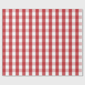 Cadeau Grand papier d'enveloppement rouge et blanc foncé  (Plat)