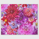 Cadeau Grande conception de fleurs lumineuses sur papier (Plat)