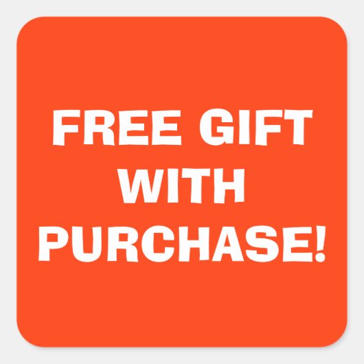 Cadeau gratuit avec Sticker d'achat (Devant)