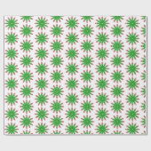 Cadeau Green Christmas Snowflakes Dons Papier à enveloppe (Plat)
