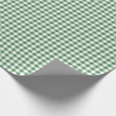 Cadeau Green | Papier blanc En vichy enveloppement (Coin)