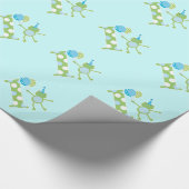 Cadeau Grenouille avec le papier d'emballage de (Coin)