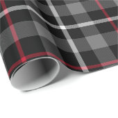 Cadeau Gris Plaid Pour Papier Enveloppant Noël (Coin rond)
