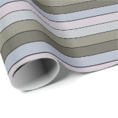 Cadeau Gris Vert Et Gris Noir Sur Papier Aquarelle (Coin rond)