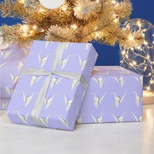 Cadeau Grues en papier plié blanc