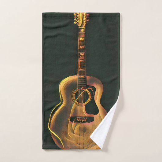 cadeau guitariste cool (Serviette à main)