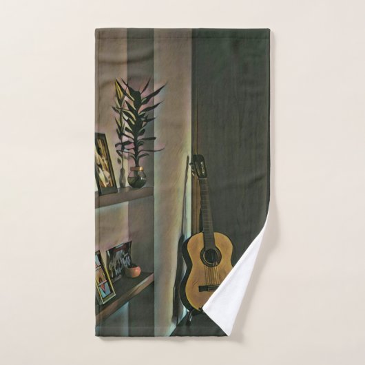 cadeau guitariste cool (Serviette à main)