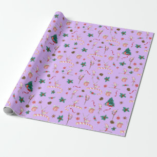 Cadeau Gymnastique Enveloppement de Noël Papier de vacanc