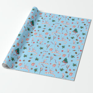 Cadeau Gymnastique Enveloppement de Noël Papier Vacances