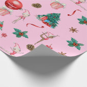 Cadeau Gymnastique Papier d'enveloppement de Noël Ajouter (Coin)