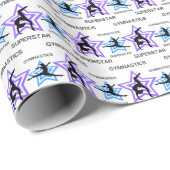 Cadeau Gymnastique Superstar Wrapper Papier (Coin rond)