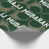 Cadeau Hadj Moubarak : papier enveloppant en vert (Coin)