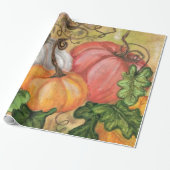 Cadeau Halloween citrouille papier enveloppant (Déroulé)