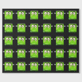 Cadeau Halloween Frankenstein Papier d'emballage de vacan (Plat)