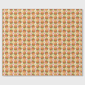 Cadeau Hamburgers papier enveloppant (Plat)