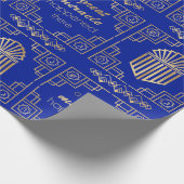 Cadeau Hanoukka Dreidel Art Déco Papier d'enveloppement (Coin)