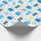 Cadeau Hanoukka présente du papier d'emballage (Coin)