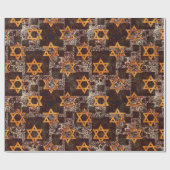 Cadeau Hanoukka Star of David Wrapping Papier (Plat)