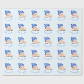 Cadeau Happy Baby Custom Text Funny Wrapping Papier Cadea (Plat)