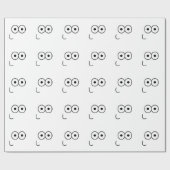 Cadeau Happy Eyes and Mouth - Papier d'enveloppement (Plat)