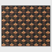 Cadeau Happy Halloween Citrouille papier enveloppant (Plat)