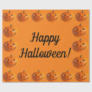 Cadeau Happy Halloween Jack-O-Lanterns Wrapping Papier