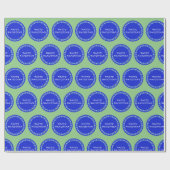 Cadeau Happy Hanoukka Star Circle Wrapping Papier (Plat)