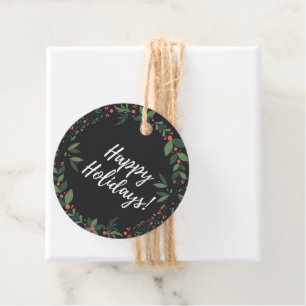 Cadeau Happy Holidays Favoriser les étiquettes