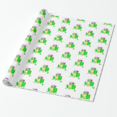 Cadeau Happy Party Frog Wrapper Papier (Déroulé)
