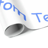 Cadeau Happy Sleeping Baby Wrapping Papier Votre Nom de t (Coin rond)