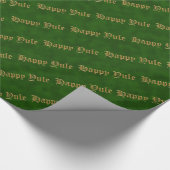 Cadeau Happy Yule Green et Gold Pagan papier d'enveloppem (Coin)
