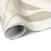 Cadeau Haven feutré élégant : Papier peint blanc et beige (Coin rond)