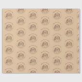 Cadeau Hérisson rustique à deux mignons en papier d'envel (Plat)