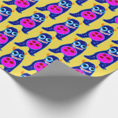 Cadeau HEUREUX MONSTER BLEU MONSTER Wrapper Papier (Coin)